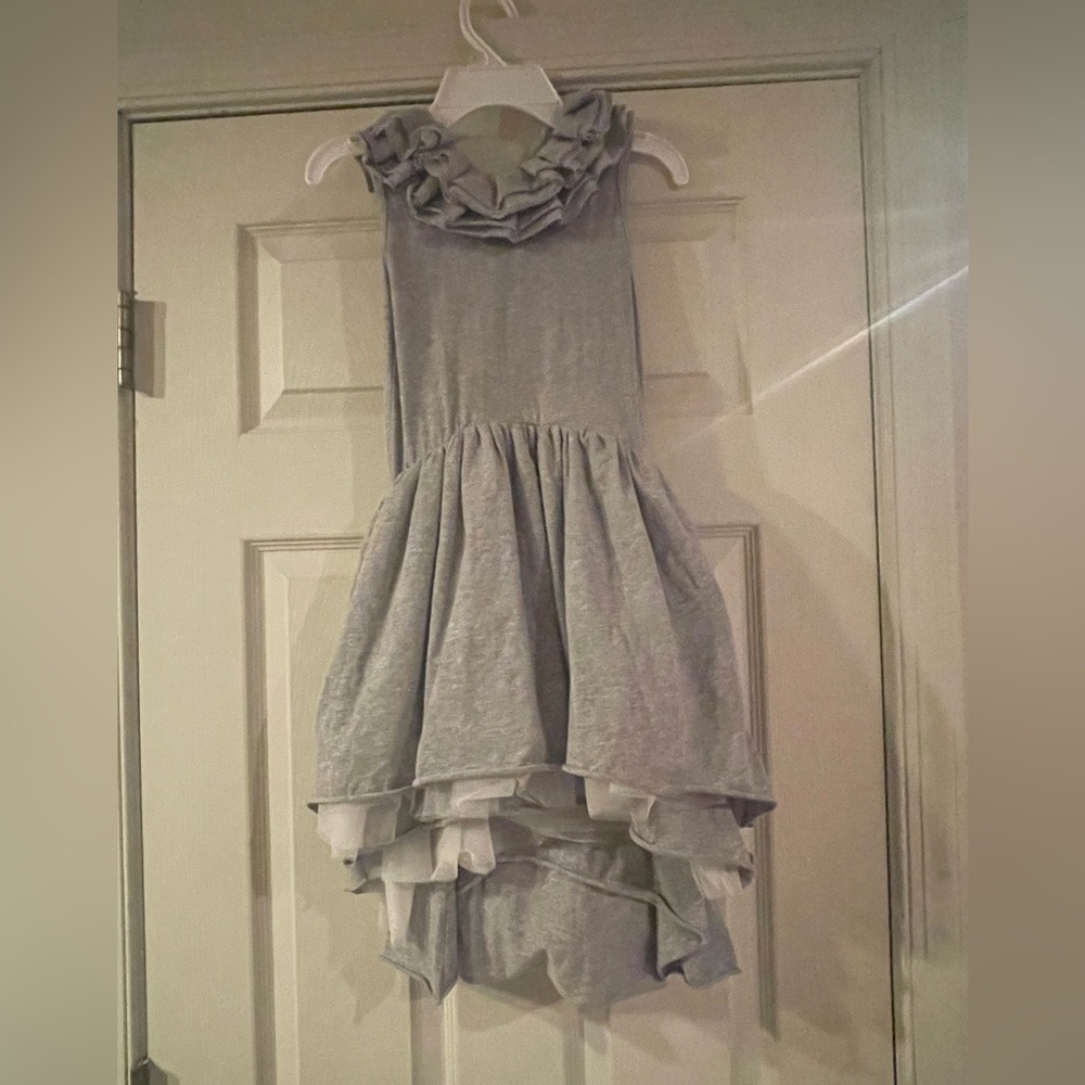 Girls Grey Dress with tulle